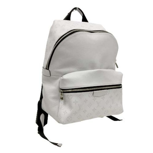 Discovery Backpack Rucksack Monogram Taiga Lama Pvc Leather White Black - Picture 1 of 7